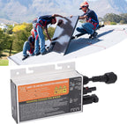 Solar PV Micro Inverter 260W, 18-60V to 120V 230V Grid-Tie Inverter for Home Solar Power System, Compact Aluminum Alloy Microinverter with IP55 Rating