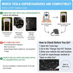 NACS to CCS1 Adapter for Tesla Supercharger, DC Fast Charging 500A | 1000V DC Quick Charger Converter for Ford, Rivian, Chevy, GM, VW, BMW, Kia, Volvo EVs