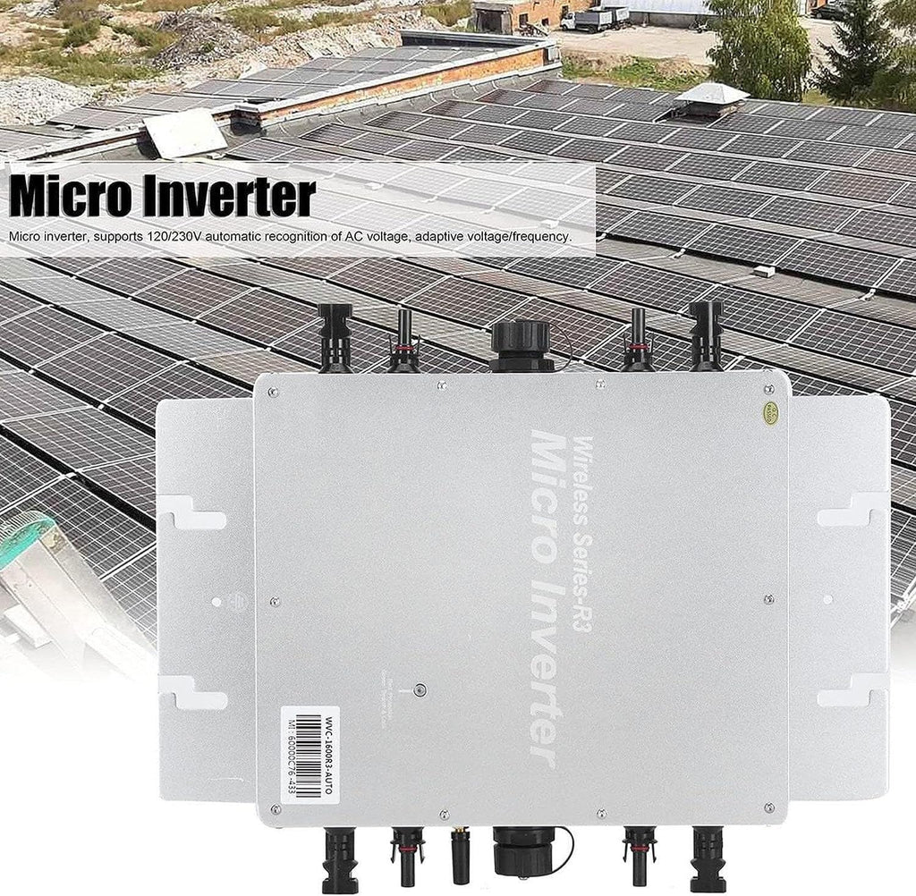 Solar Micro Inverter, Waterproof Wvc-2000W Grid Tie Mppt Pure Sine Wave 120 230V Automatic Identification Power Inverters Solar Grid Tie Micro Inverter