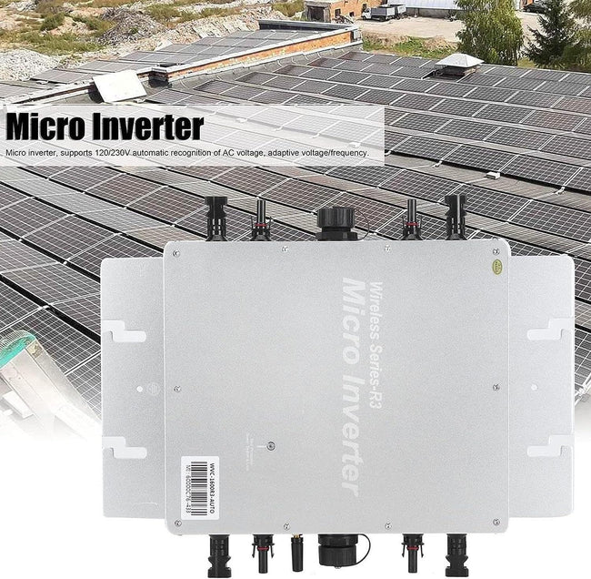Solar Micro Inverter, Waterproof Wvc-2000W Grid Tie Mppt Pure Sine Wave 120 230V Automatic Identification Power Inverters Solar Grid Tie Micro Inverter Main Image