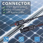 ZIBOO PVLEAD1 Solar to 4mm Test Lead Set, Solar Test Cables Wires 1000V/20A for Photovoltaic Solar Panel System, Compatible with Fluke 87VMAX-PVLEAD1,SMFT-1000