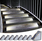 VOLISUN Solar Stair Lights 8 Pack, Solar Step Lights Waterproof IP67, Outdoor Step Light with 13 LEDs, Outdoor Lighting Decor for Yard Stair, Patio, Front Step, Front Porch and Deck(Cool White)