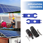 Usngsny 16 PCS Solar Panel Connectors, Male/Female IP67 Waterproof 1000V 30A Solar Cable Connectors (8 Pairs) with 2 Spanners（10AWG）