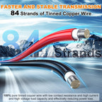 Oududianzi 2x100 Feet Solar Panel Wire, 10AWG Solar Wire Tinned Copper PV Cable for Outdoor Automotive RV Solar Panels Boat Marine
