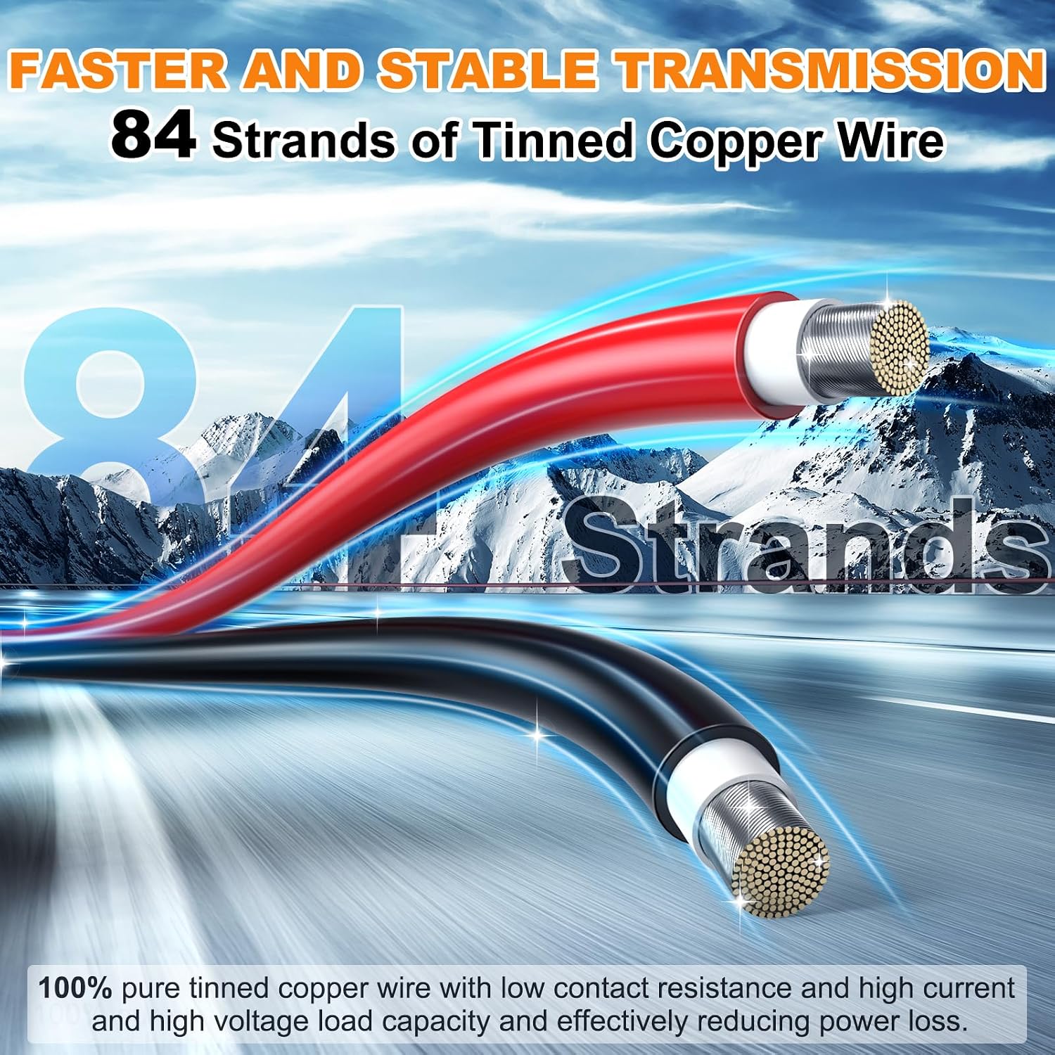 Oududianzi 2x100 Feet Solar Panel Wire, 10AWG Solar Wire Tinned Copper PV Cable for Outdoor Automotive RV Solar Panels Boat Marine