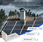 10Pcs L Foot Solar Mount, Aluminum Alloy Photovoltaic Panel Mounting Bracket, Photovoltaic Mount, Waterproof Solar Panel Bracket for Roof PV System