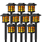 GIGALUMI Solar Outdoor Lights,12 Pack LED Solar Lights Outdoor Waterproof, Solar Walkway Lights Maintain 10 Hours of Lighting for Your Garden, Landscape, Path, Yard, Patio, Driveway
