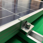 Solar Panel Mounting Brackets, Roof Mount Kit, Rails and Clamps Included for Thickness 1.18”-1.38”, 4pcs in A Row Assembly on Tin, Flat and Sheet Rooftop, Aluminum Alloy