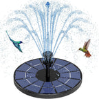 AISITIN 3.5W Solar Fountain Pump for Water Feature Outdoor DIY Solar Bird Bath Fountain with Multiple Nozzles, Solar Powered Water Fountain for Garden, Ponds, Fish Tank and Aquarium