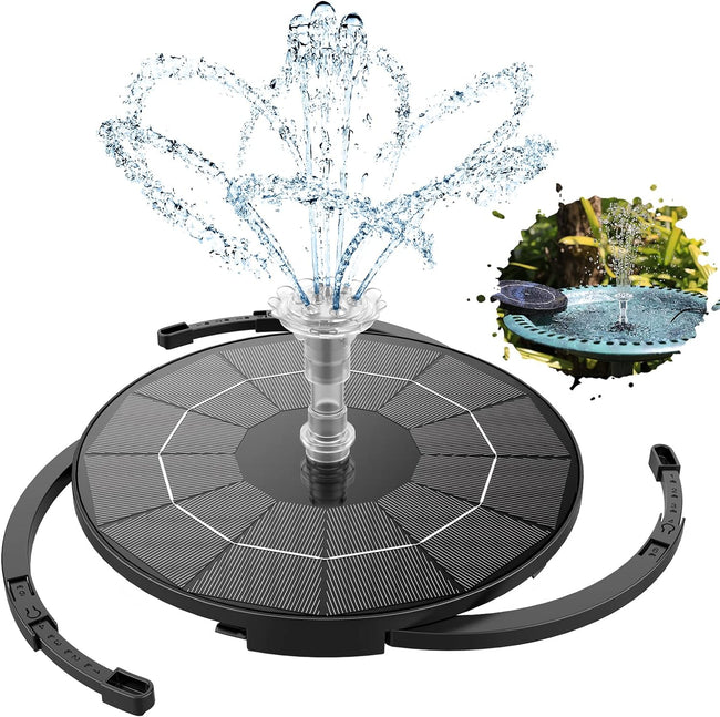 AISITIN 3.5W Solar Fountain Pump for Water Feature Outdoor DIY Solar Bird Bath Fountain with Multiple Nozzles, Solar Powered Water Fountain for Garden, Ponds, Fish Tank and Aquarium Hover Image