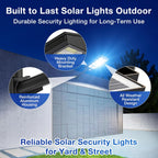 OKPRO 10000W Solar Street Lights Outdoor, IP66 Waterproof Solar Lights Outdoor with Motion Sensor & Remote, Dusk to Dawn Commercial Security Lighting for Parking Lot, Yard, Farm, Driveway