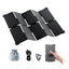 GEYOTO 35W Solar Panel Charger with USB-A and USB-C Ports, 25.4% High Efficiency Folding Portable Solar Charger Compatible with Phones,Power Bank,IP68 Waterproof Solar Charger for Backpacking