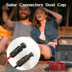 Bateria Power 12 Pairs Solar Connector Caps, IP68 Solar Panel Connectors Caps Weather Resistant Solar Dust Caps for Male and Female Solar Connectors