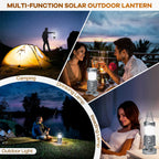 SZJIEIFR Solar Camping Lantern with Fan & Phone Charger, Portable Rechargeable Power for Hurricanes, Emergency, Power Outage and Camping Gear, Silver