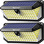 TECKNET 416 LED Solar Lights Outdoor Waterproof, 4200lm 300° Angle & 3 Lighting Modes Motion Sensor Outdoor Lights,2 Pack Solar Powered Flood Wall Lights for Home Patio Fence Yard Deck Garage Street