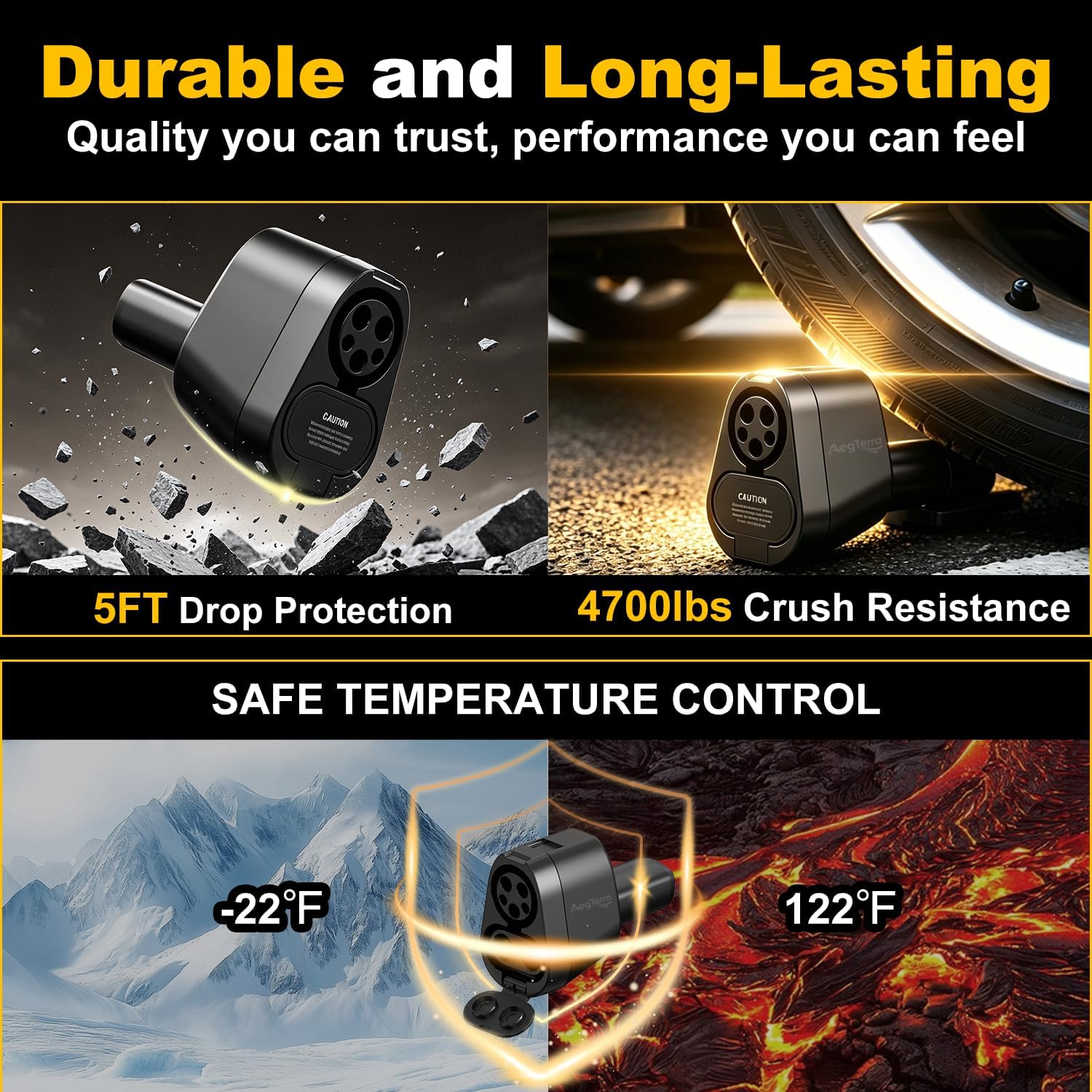 Upgraded 2in1 CCS1 & J1772 to NACS(Tesla) Adapter, Max 250KW 500A/AC Fast Charging/Level 1/2/3Chargers for Tesla Model 3/Y/S/X/Cybertruck,Works with Electrify America/ChargePoint/EVgo