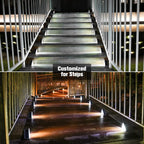 VOLISUN Solar Stair Lights 8 Pack, Solar Step Lights Waterproof IP67, Outdoor Step Light with 13 LEDs, Outdoor Lighting Decor for Yard Stair, Patio, Front Step, Front Porch and Deck(Cool White)