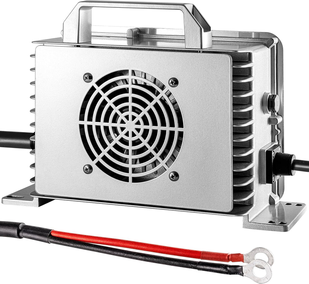 58.4Volt 25Amp(51V25A) Golf Cart Lithium Battery Charger LiFePO4 48V(25A @ 110 VAC & 220 VAC) Matching O-Type（14-8） Terminal Onboard