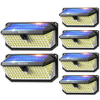 TECKNET 416 LED Solar Lights Outdoor Waterproof, 4200lm 300° Angle & 3 Lighting Modes Motion Sensor Outdoor Lights,2 Pack Solar Powered Flood Wall Lights for Home Patio Fence Yard Deck Garage Street