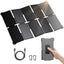 BigBlue Portable 35W Solar Panel Charger with Fast Charging USB-A and PD 25W USB-C for Camping Backpacking, 1.54 lbs, IP68 Waterproof, Folding Solar Phone Charger for iPhone/Android, iPad, Power Bank