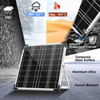Voltset 12V Solar Battery Charger - 20W Waterproof Solar Panel Kit with Smart MPPT Controller - Trickle Charger Maintainer for Car RV Boat Marine Trailer Automotive Trailer Truck Motorcycle