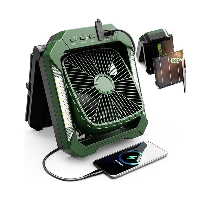Solar Battery Camping Fan Hover Image