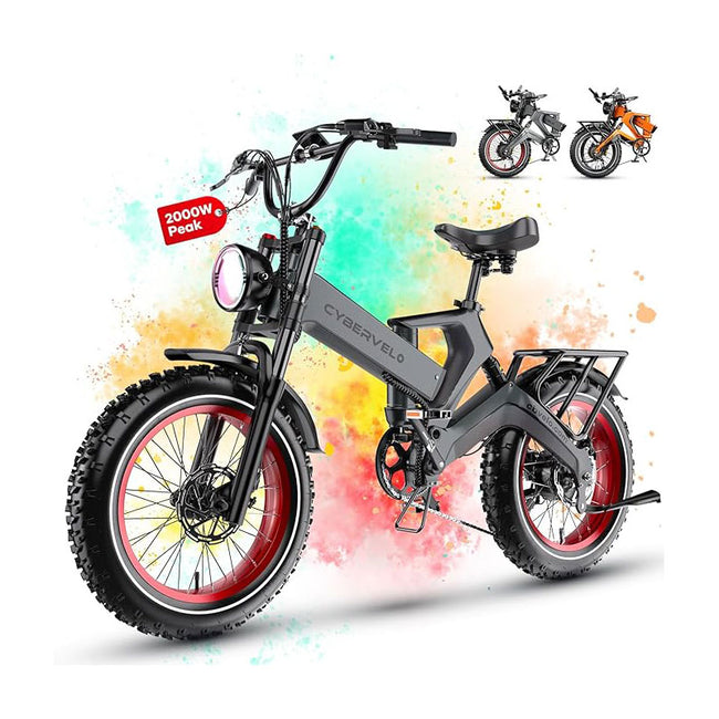1000W(Peak 2000W) Folding Electric Bike for Adults Hover Image