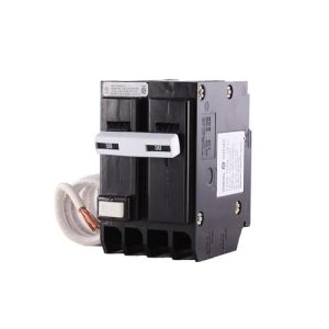 ABB Q-Line® THQL2150GFT 50A 240-Volts Double Pole Circuit Breaker • 50 Amp Double Pole Ground Fault Breaker with Self-Test • 120/240 VAC 2-Pole GFCI Breaker • Ground Fault Circuit Interrupter
