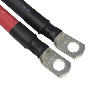 2/0 AWG 2/0 Gauge Red + Black Pure Copper Battery Inverter Cables Solar, RV, Car, Boat 12 in 5/16" Cable Lugs