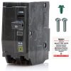 FalconSupply Genuine Square D QO250 Circuit Breaker Kit, 50 Amp (50A) Double Pole (2 Pole), 120/240V AC, 10kAIC, Plug-in Mount for QO Load Centers & Panels, Visi-Trip Indicator, New Replacement