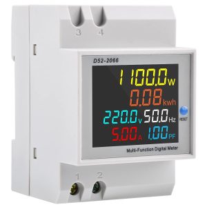 diymore Digital Single Phase Energy Meter Tester Electricity Usage Monitor AC 110V 40V~300V 100A Ampermeter Power Voltmeter Voltage Amps Watt Kwh Frequency Power Factor Meter Multimeter