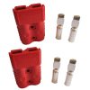 175A Battery Connector for 175A 600V Plug,Quick-Connector Disconnector Housing 2-Pole (Red, 1/0 AWG)