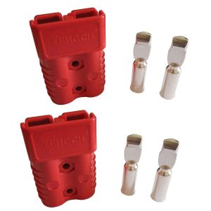 175A Battery Connector for 175A 600V Plug,Quick-Connector Disconnector Housing 2-Pole (Red, 1/0 AWG)
