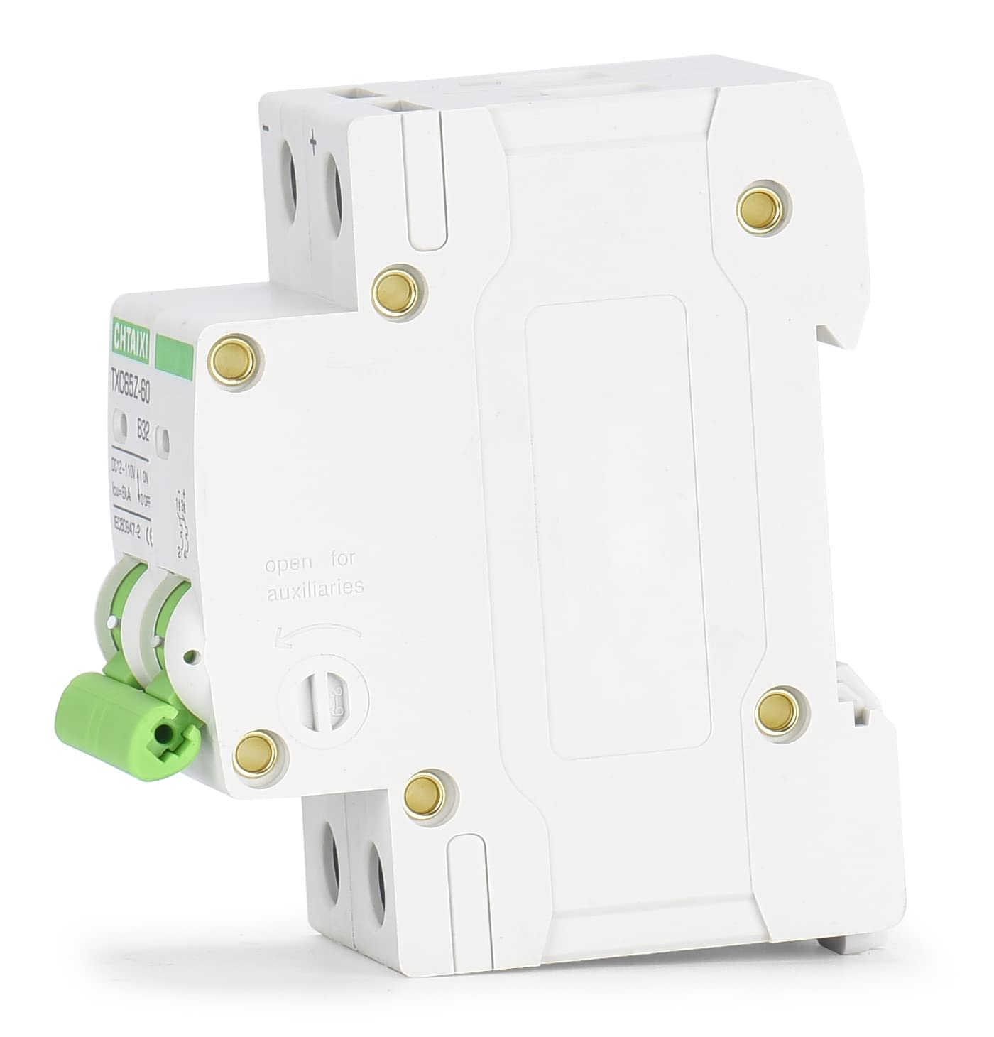 12V-110V DC Miniature Circuit Breaker, 15 Amp 2 Pole Battery Breaker Protector for Solar PV System and RV, Thermal Magnetic Trip, DIN Rail Mount, Chtaixi DC Disconnect Switch B15 - Image 8