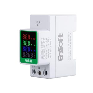 AC Digital Energy Meter,AC 80-270V 100A Ampermeter Voltmeter Ammeter Voltage Tester Amps Watt Kwh Frequency Power Factor Meter Multimeter (Built-in CT)