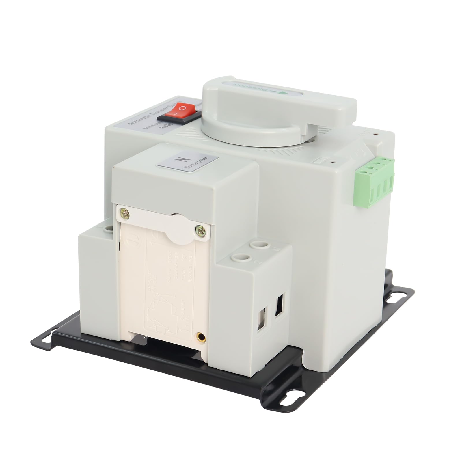 2P 63A 110V Dual Power Automatic Transfer Switch, ATS Generator Changeover Switch 50HZ/60HZ, White - Image 2