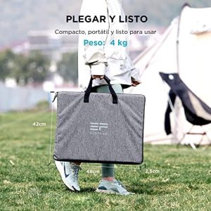 EF ECOFLOW 110W Portable Solar Panel, Foldable with Carry Case, High 23% Efficiency, IP68 Water & Dustproof Design for Camping, RVs, or Backyard Use