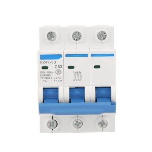 Moofey 3 Pole Miniature Circuit Breaker, RCCB AC 220/380V 63A DIN Rail Mounting Current Circuit Breaker