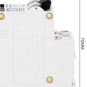 DIHOOL Solar Disconnect Switch, 30 Amp 2 Pole, DIN Rail Mount, Non Polarized, 12V 24V 48V 400V, AC/DC Circuit Breaker, RV Battery Isolator, PV Array MCB, Thermal Magnetic Trip