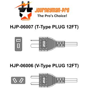 Journeyman-Pro DC Battery Charging Cables V-Type Compatible with Generator 14AWG 15A 12VDC Insulated Alligator Clamps 12' Feet Cord RV Plug Replacement (V-Type Plug 12FT)