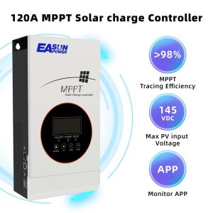 POWLAND 80A MPPT Solar Charge Controller 12V/24V/36V/48V Auto,Max Input 145V Solar Charger,LCD Display Intelligent Regulator for AGM, Gel, Lithium ect