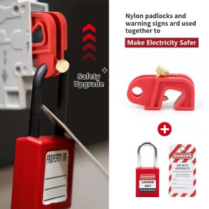 HiLKCO 20 Pack Industrial Universal Circuit Breaker Lockout Device Set Grade for Loto Compliance - Fits Single & Multi-Pole Electrical Breakers