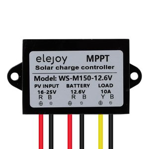 ELEJOY 10 Amp 12.6V 150W MPPT Solar Charge Controller 99% LiFePO4 Lithium Iron Phosphate Battery Ultra-Compact and Lightweight IP67 Waterprof