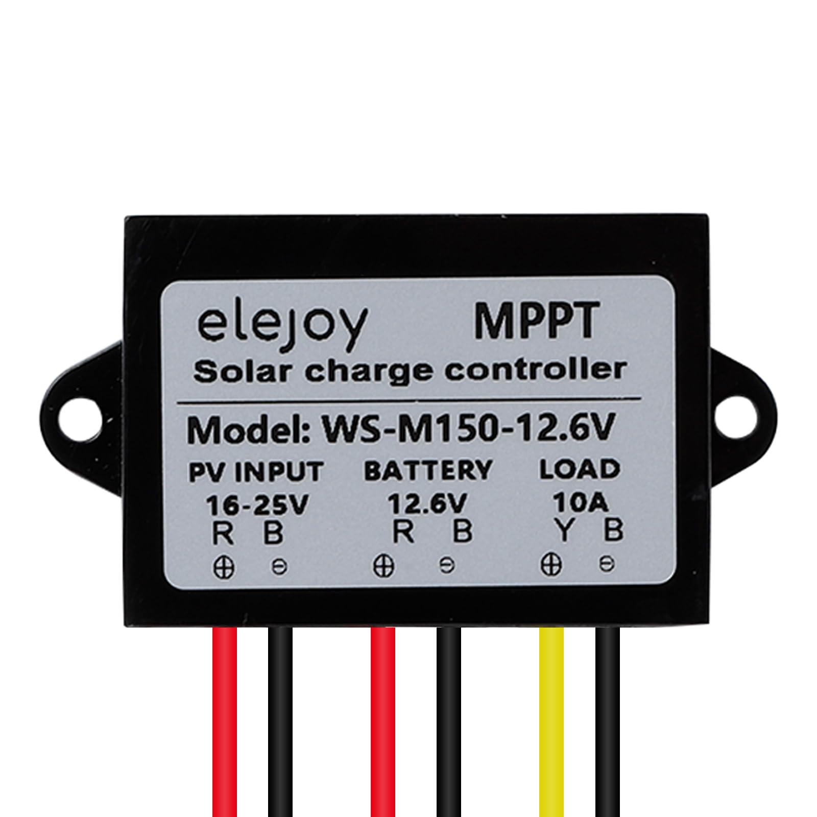 ELEJOY 10 Amp 12.6V 150W MPPT Solar Charge Controller 99% LiFePO4 Lithium Iron Phosphate Battery Ultra-Compact and Lightweight IP67 Waterprof