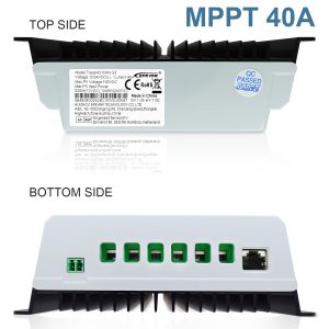 EPEVER MPPT Solar Charge Controller 40A 12V 24V Auto Max PV 100V Solar Panel Regulator Common Negative Ground LCD Display Tracer4210AN for Gel Flooded Sealed LiFePO4 Lithium Battery (40A MPPT)