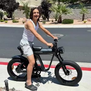 Electric Bike, Dirt Bike for Teens Adults, Electric Motorcycle, 37MPH Hydraulic Brakes 20x4 Fat Tire EBike Fit Age 13+ (1500W Peak Motor 48V 26AH Battery)
