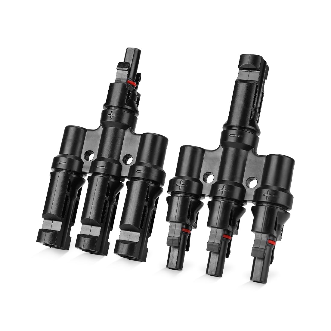 BougeRV Solar Branch Connectors 3 to 1 Y Connector for Parallel Connection Between Solar Panels (1 Pair)