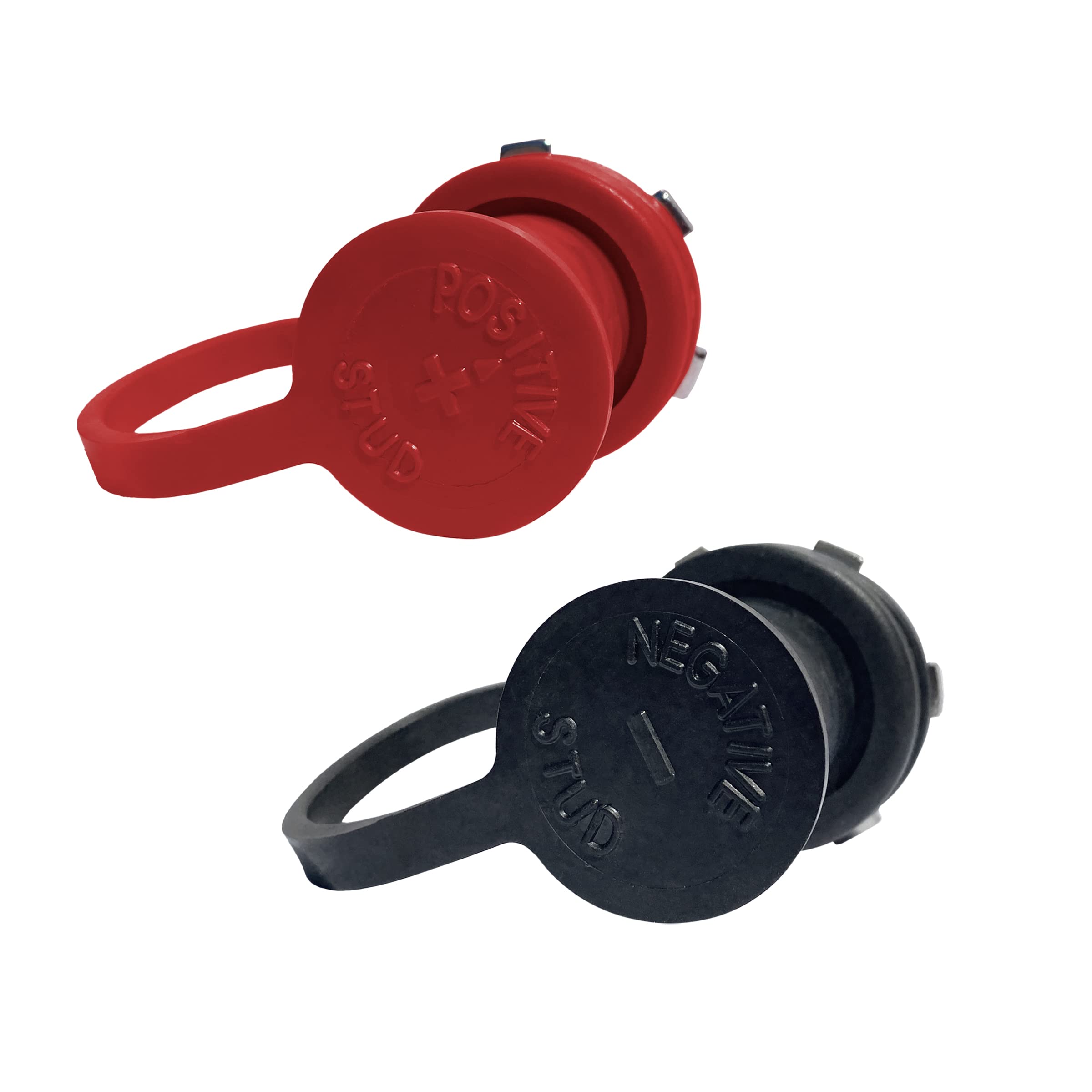 3/8" Thru-Panel Stud Junction with Cover, High Power Copper Core Bushing, Through Panel Battery Terminal Bulkhead Pair, Red and Black (Pair Red/Black) - Image 3