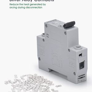 Chtaixi AC Miniature Circuit Breaker, 20 Amp 120V/240V 1 Pole DIN Rail Mount Circuit Breaker, Thermal Magnetic Trip, Solar AC Disconnect Switch MCB C20