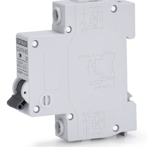 Chtaixi AC Miniature Circuit Breaker, 20 Amp 120V/240V 1 Pole DIN Rail Mount Circuit Breaker, Thermal Magnetic Trip, Solar AC Disconnect Switch MCB C20